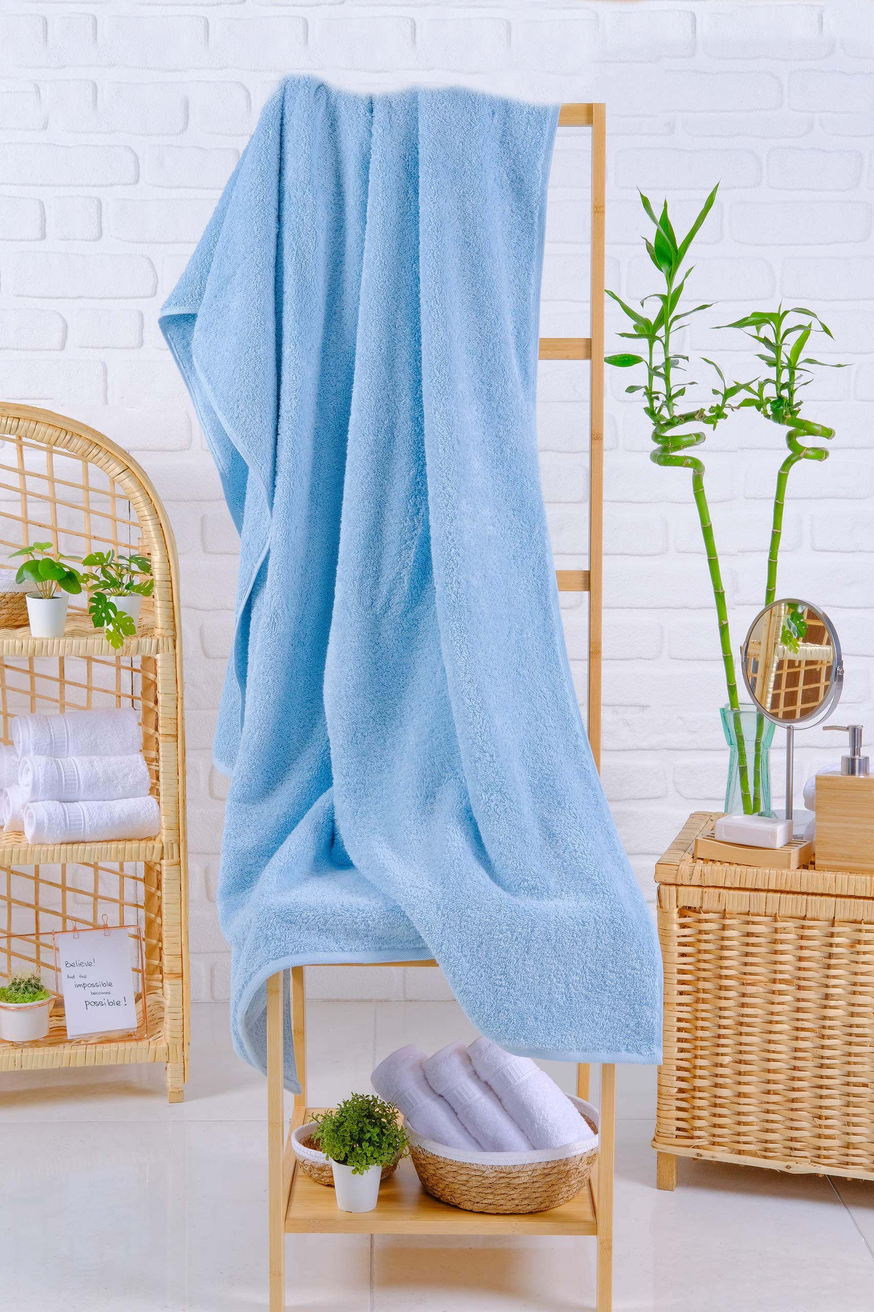 Amazon.com: LA HAMMAM 40” × 80” Oversized Bath Sheet Towels for