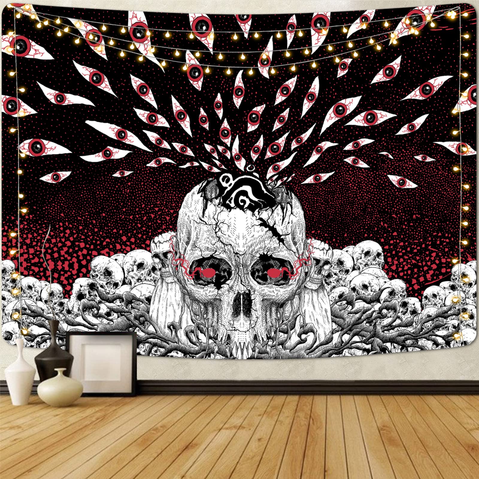 Amazon.com: Lyacmy Skull Wall Art - Mystical Eyes Skeleton