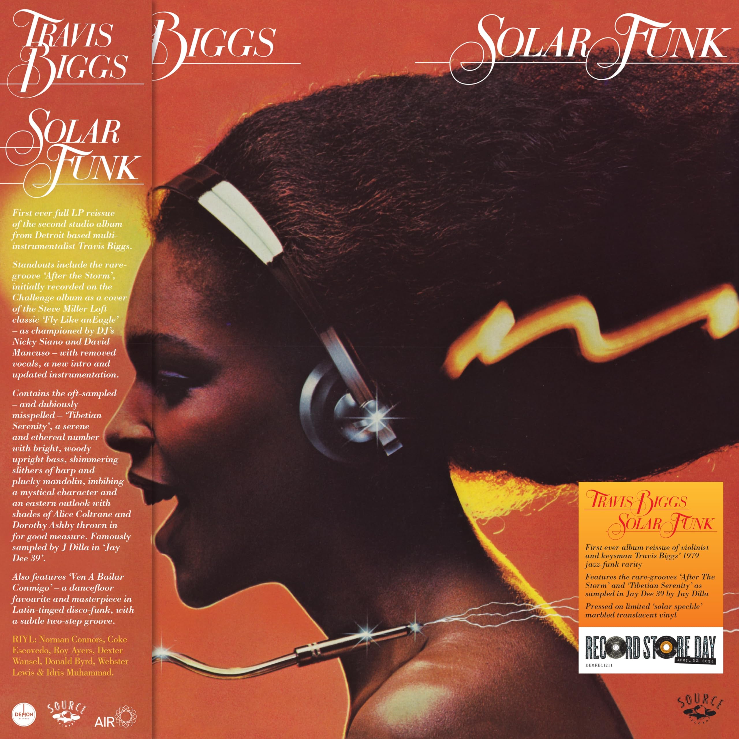 Travis Biggs Solar Funk LP Album vinyl record 2024 RSD Limited Marbled reissue