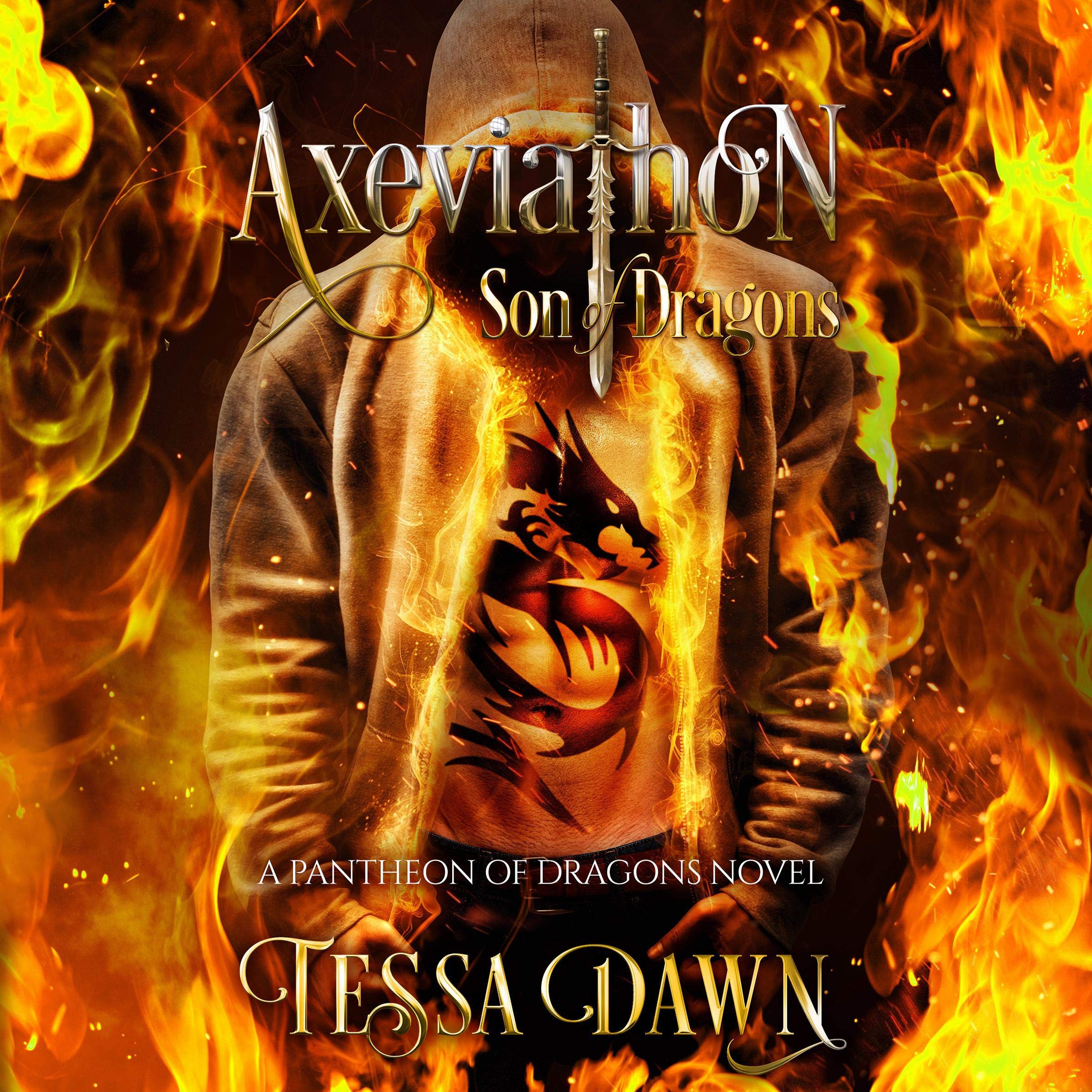 Cover art for Axeviathon - Son of Dragons: A Pantheon of Dragons Novel