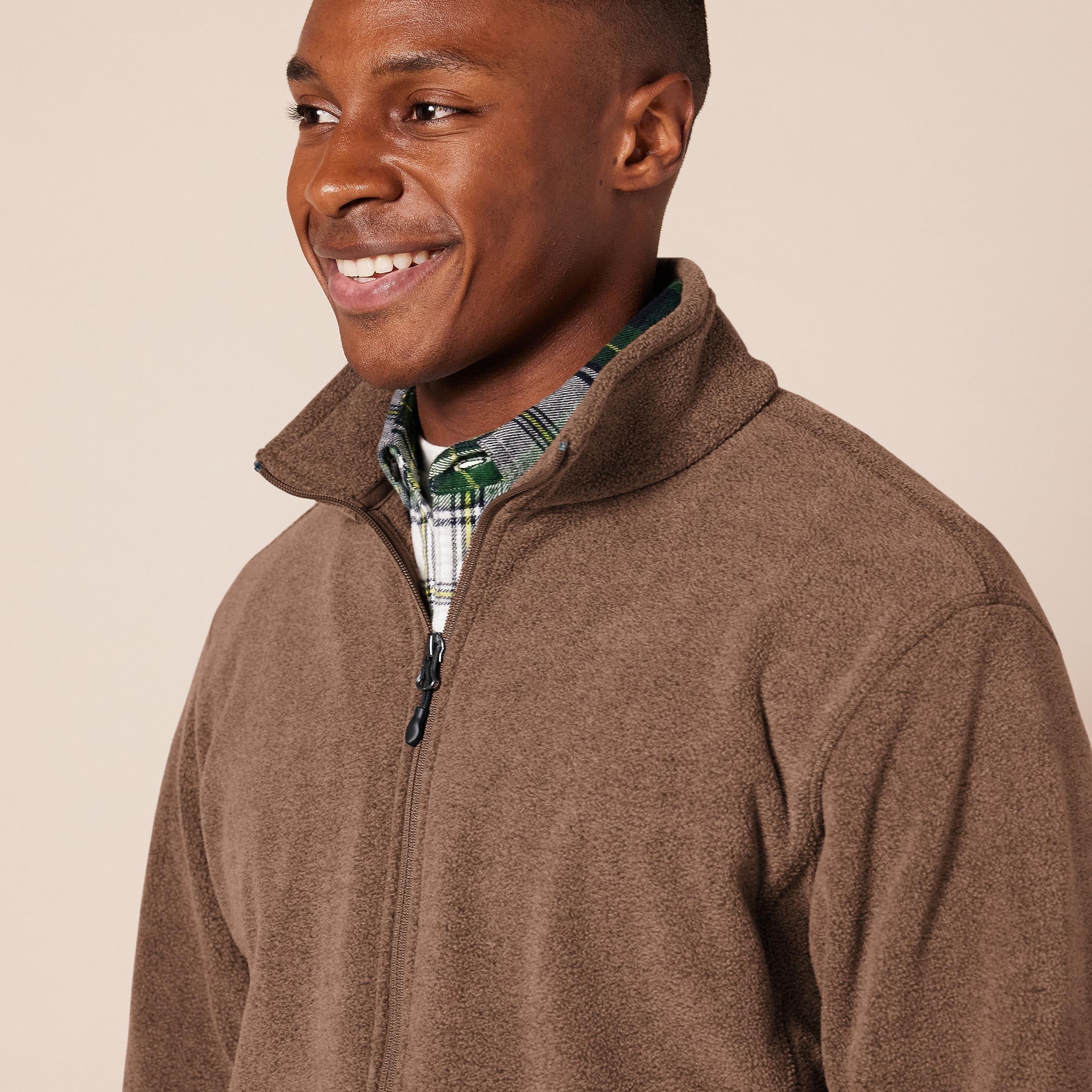 Amazon Essentials Chaqueta de Felpa con Cremallera Completa (Disponible en Tallas Grandes y Largos Especiales) Hombre - 4