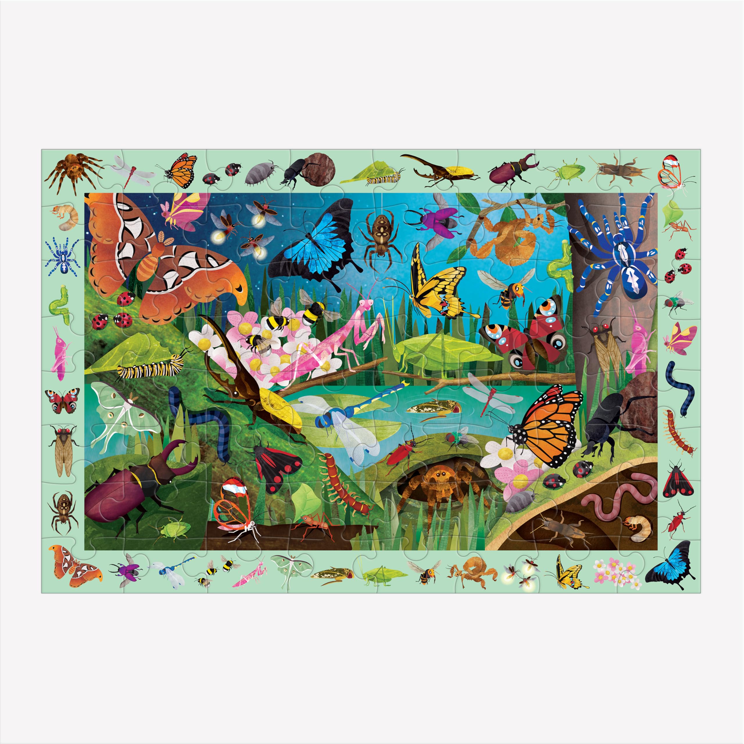 Mudpuppy Bugs & Butterflies Puzzle - Find 40+ Insects! -4