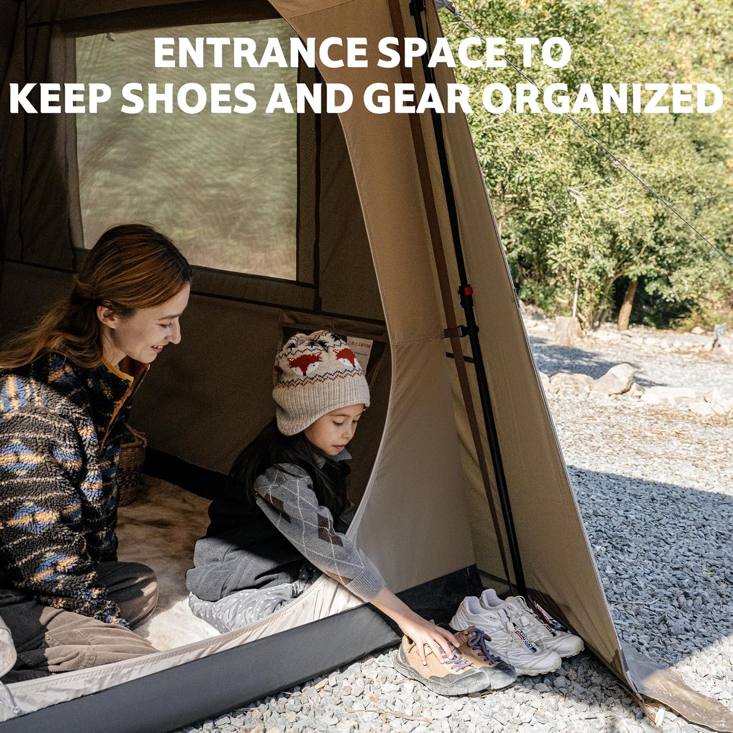 Naturehike Village Lite Camping Tent, 60S Easy Setup Instant Tents for Camping, Double Layer 4/8 Person Tent with with Full Rainfly