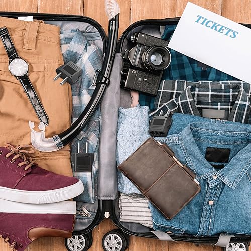 Miniatura 7 de EBOOT Adaptador de enchufe de Europa a Estados Unidos, adaptadores de enchufe americano, convertidor de voltaje, convertidor de voltaje de viaje UE