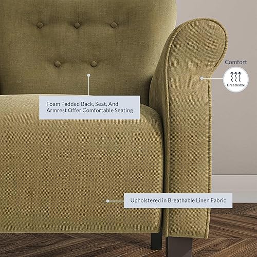 Miniatura 94 de Belleze Accent Chair - Silla Palta,Azul bebé,Beige,Negro y flor.,Azul y flor,Ladrillo,Amarillo (Citrine Yellow),Verde y azul,Verde y flor,Verde y