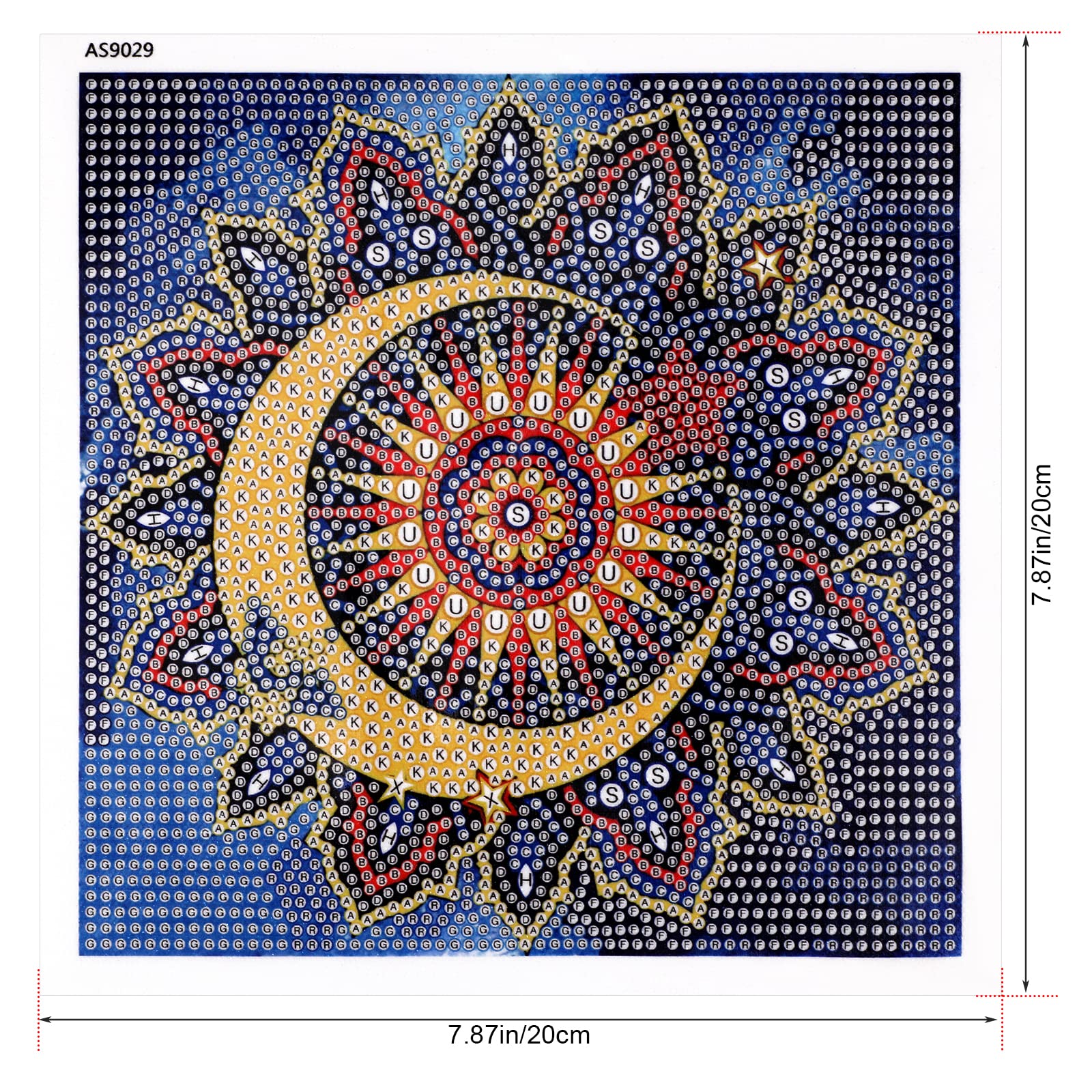 Kit Di Pittura Diamante 5D Per Bambini MWOOT - Simpatico Quadro Fai Da Te Con Scimmia, Mosaico Di Strass Con Codici, Decorazione Casa 15x15cm - 4