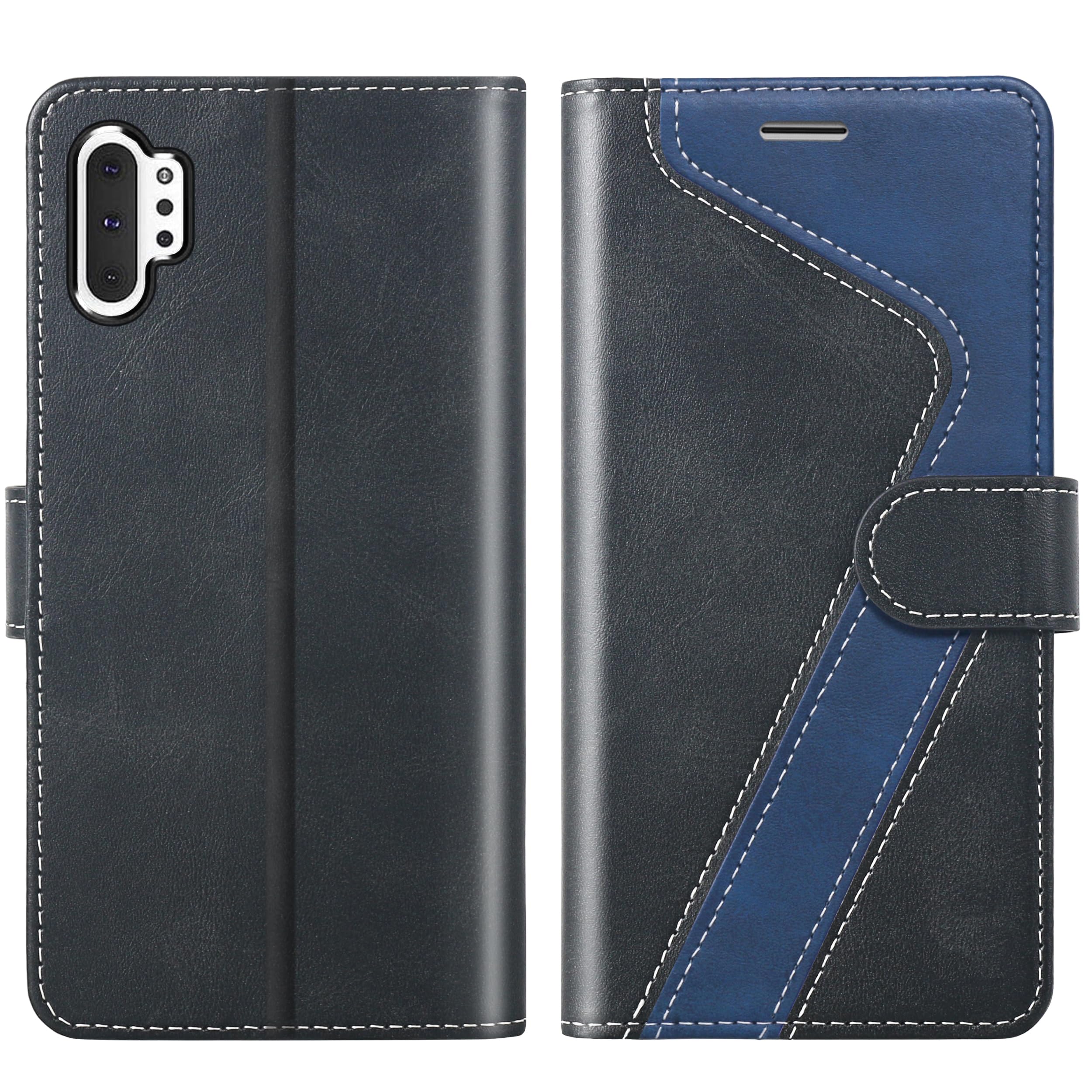 CIVICASE for Samsung Galaxy Note 10+/Plus Wallet Case,RFID Blocking Leather Case Credit Card Holder,Flip Folio Magnetic Stand for Samsung Galaxy Note