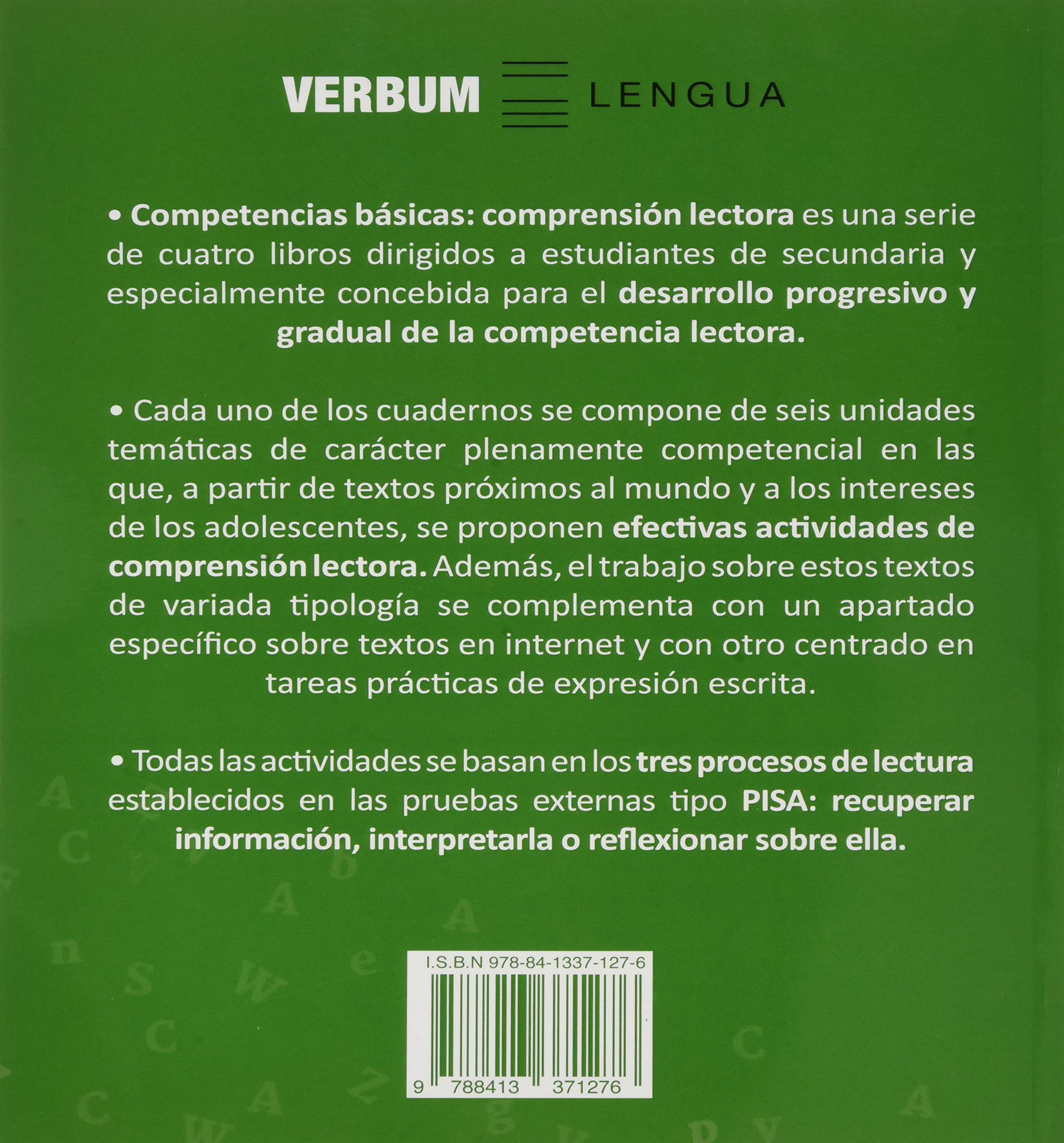 Competencias básicas: Comprensión lectora. 3 ESO: 3º ESO: Competencias básicas 3º ESO: 1 (Lengua)