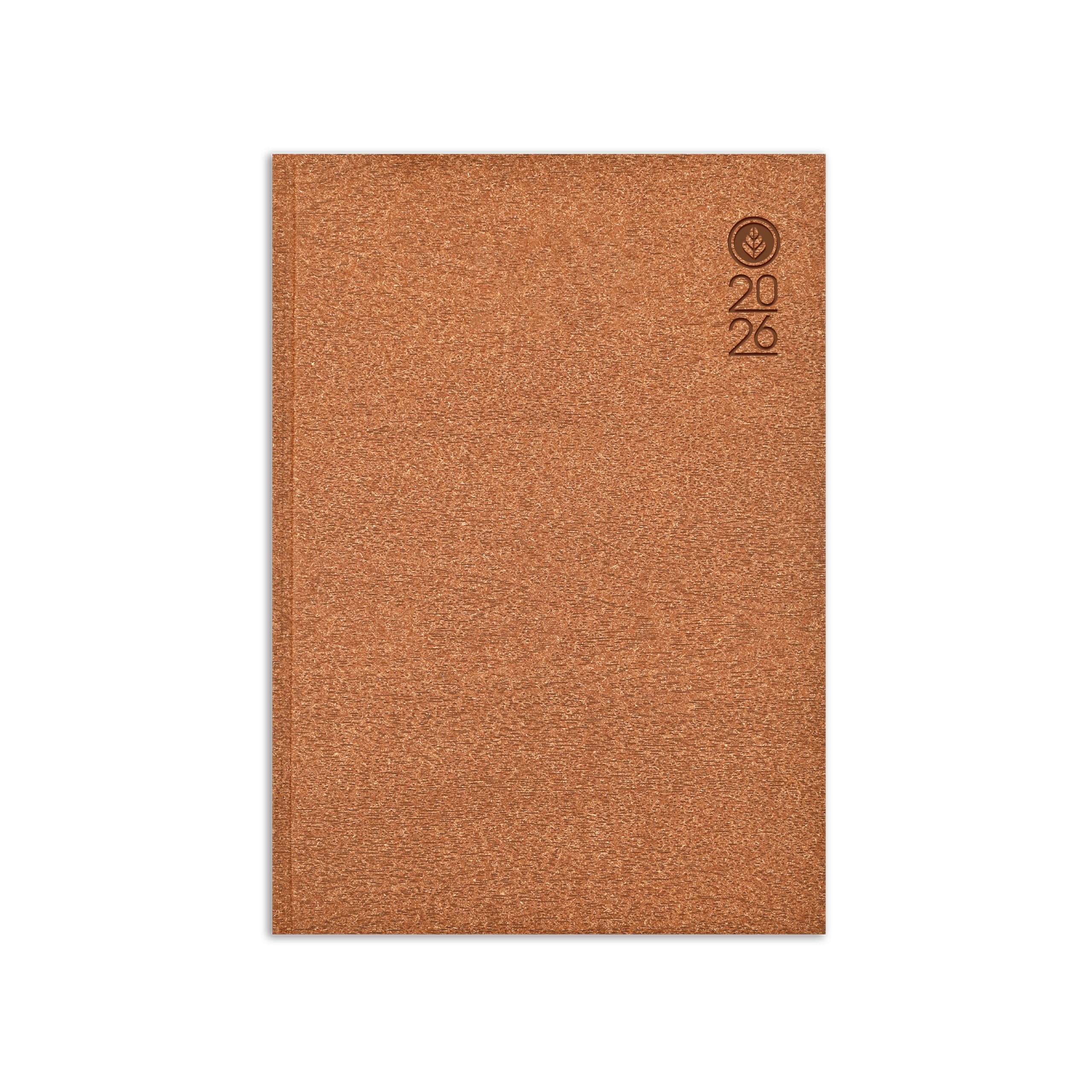 Scholar New Year 2026 ECO Diary – A5 Size, Sunday Separate, 70 GSM Paper, Hardcase Bound with Wood Texture Cover with Thermal Emboosing, Daily Planner & Organizer (Brown)-image-44