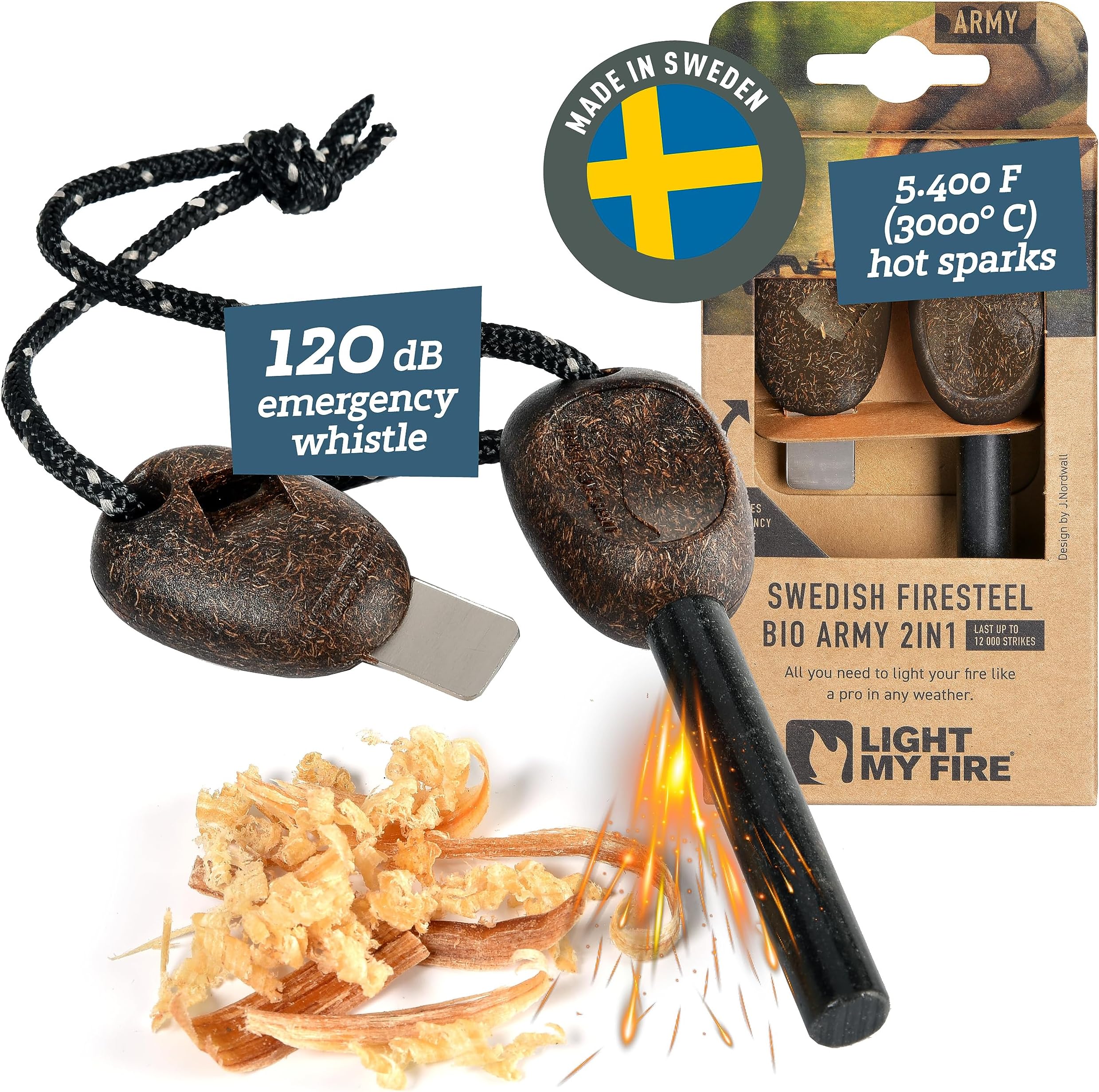 Light My Fire FireSteel Army Magnesium Firestarter BIO