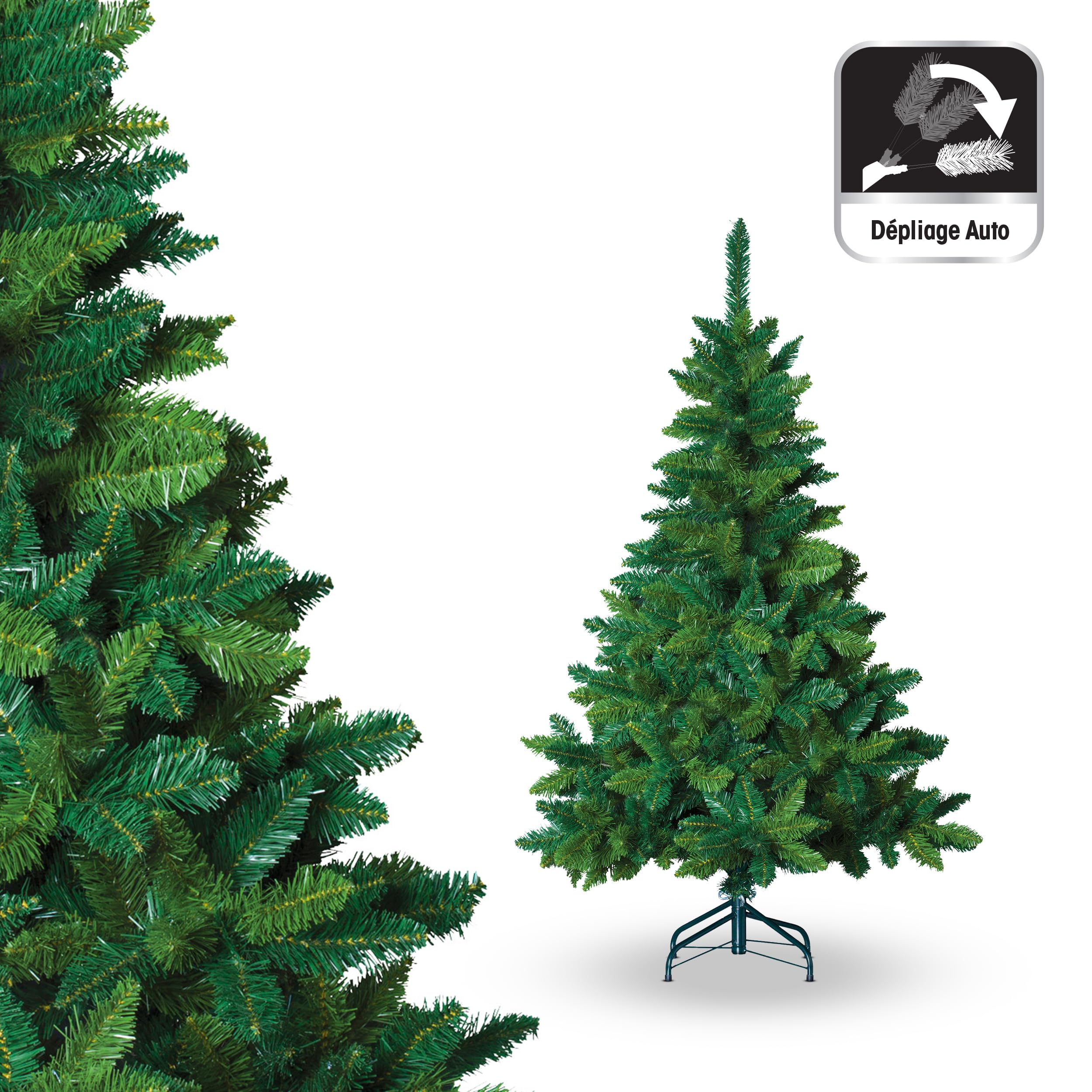 Sapin de Noël artificiel blooming VERT - Hauteur 1m80 - 622 Branches - Qualité luxe