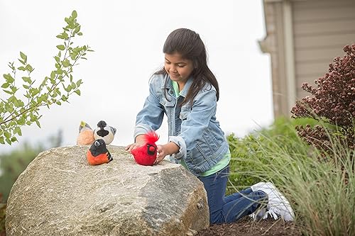 Miniatura 3 de Wild Republic Audubon Birds Northern Cardinal - Peluche con auténtico sonido de pájaro, animal de peluche, juguetes de pájaros para niños y pájaros