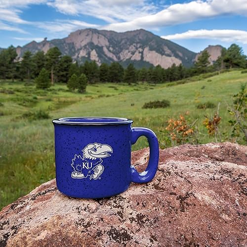 Miniatura 88 de Rico Industries NCAA Utah Utes - Taza de café personalizada de 12 onzas con logotipo grabado con láser profundo, taza de cerámica para acampar con