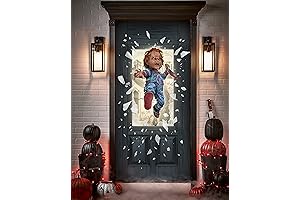 Freddy Krueger Animatronic Door Cover Decoration | Officially Licensed Horror Decor | Outdoor Decor
