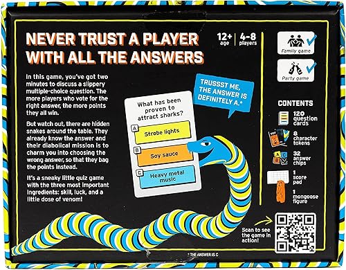 Miniatura 7 de Snakesss: Un juego de deducción social escurridizo para familias y adultos, perfecto para la noche de juegos