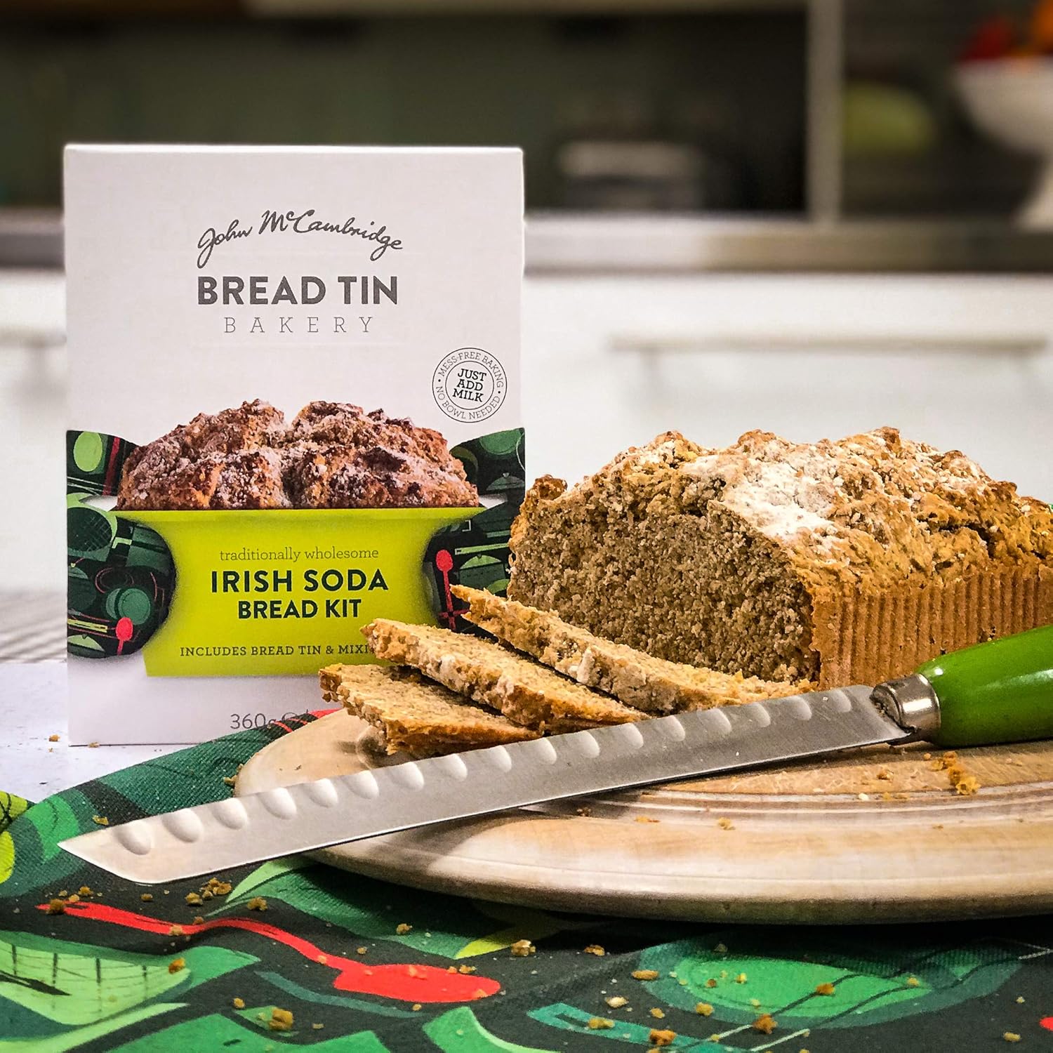 Traditional Irish Soda Bread Mix by John McCambridge | Whole Grain Mix, Everything Included Except Milk | Bake at Home in Included Baking Kit | Case of 6 12.7 Ounce Boxes