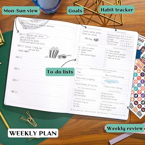 Miniatura 3 de Legend Planner Pro - Agenda semanal y mensual de lujo para aumentar la productividad y alcanzar tus objetivos Cuaderno organizador de gestión del