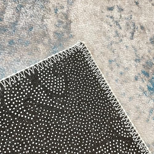 Miniatura 5 de Alfombra moderna floral de 2 x 3 pulgadas, color rojo salvia, envejecida, alfombra de sala de estar, alfombra de baño pequeña de primera calidad,