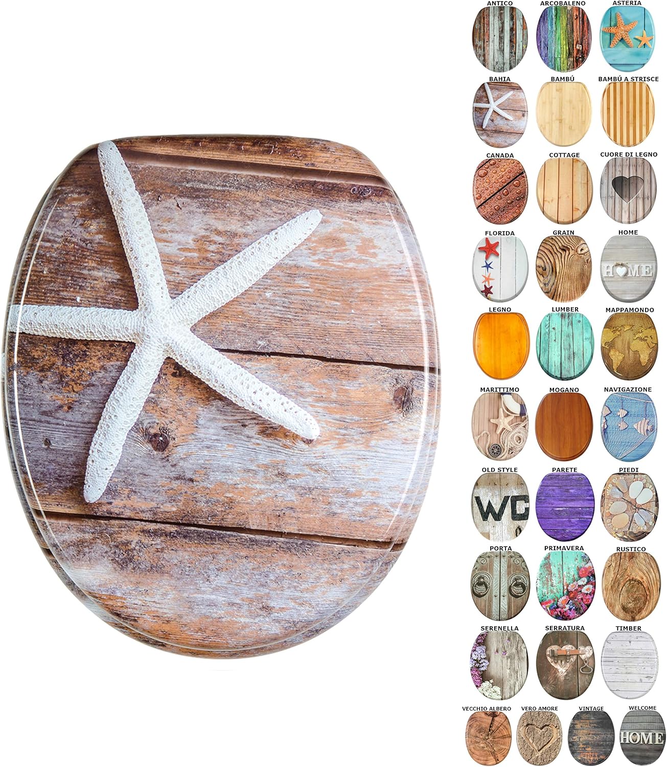 sedile del gabinetto con sedile regolabile