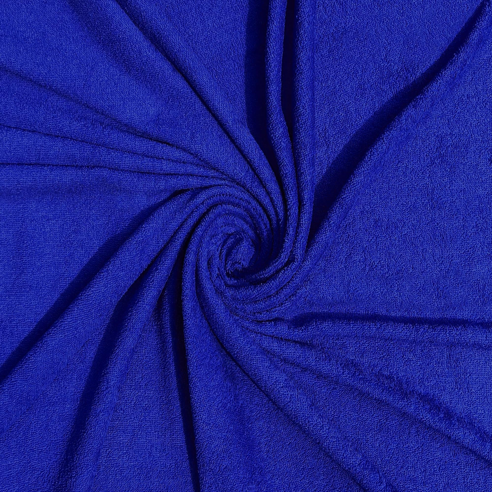 Pico Textiles 4 Yards Bolt - Royal Blue 100% Cotton Terry Towel Fabric - Sold by The Bolt - Ideal for Robes, Towels, Washcloths, Cleaning Towels &