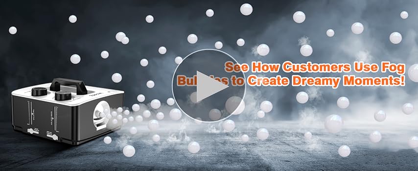 Amazon.com: Fog Machine, No Spill Fog Bubble Machine