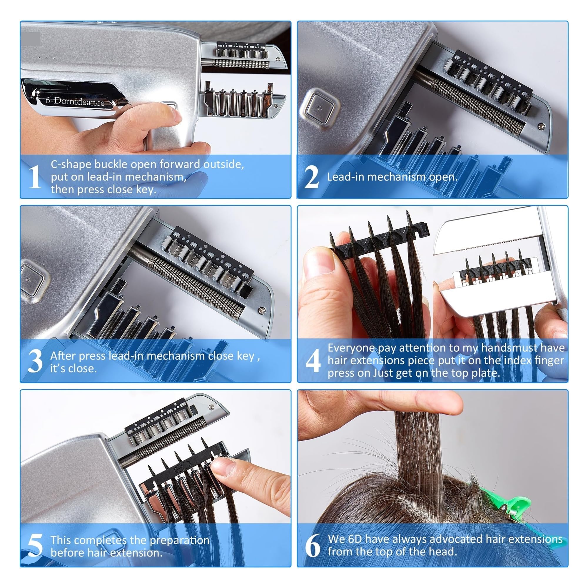 Machine d'extension de Cheveux 6D Fabriquer Une Machine D'extension De Cheveux en Plumes Intelligente De Troisième Génération 6D