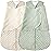 BSTOPPT Newborn Sleep Sack Baby Swaddle,0-12 Months,3-Way Adjustable Wearable Blanket,Swaddling Sleeping Bag (Beige & Grass green, 3-6 Months)