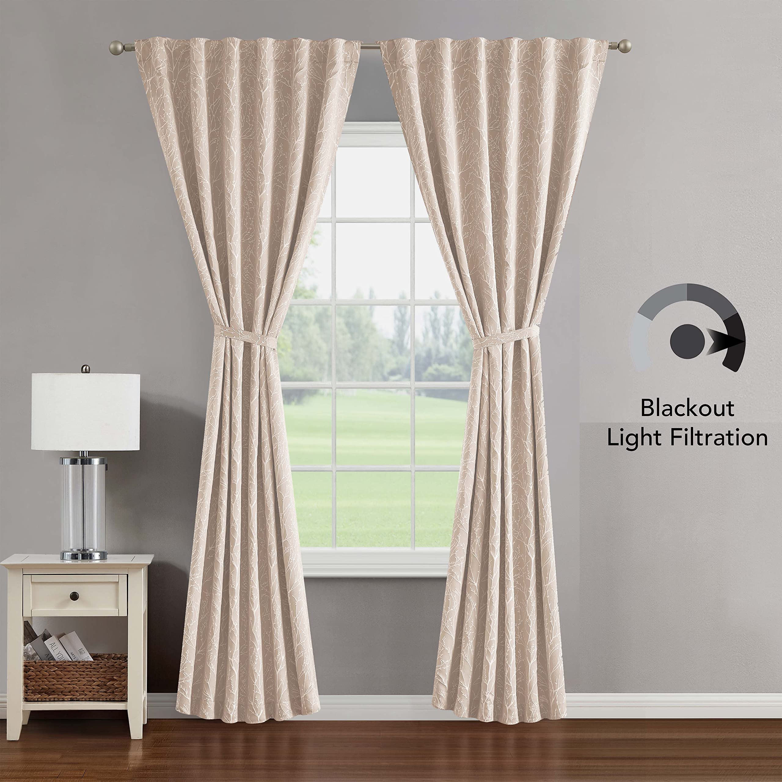 Tende Oscuranti Termiche Creative Home Ideas | 2 Pannelli 127x274 Cm, Blu, Con Fermatenda