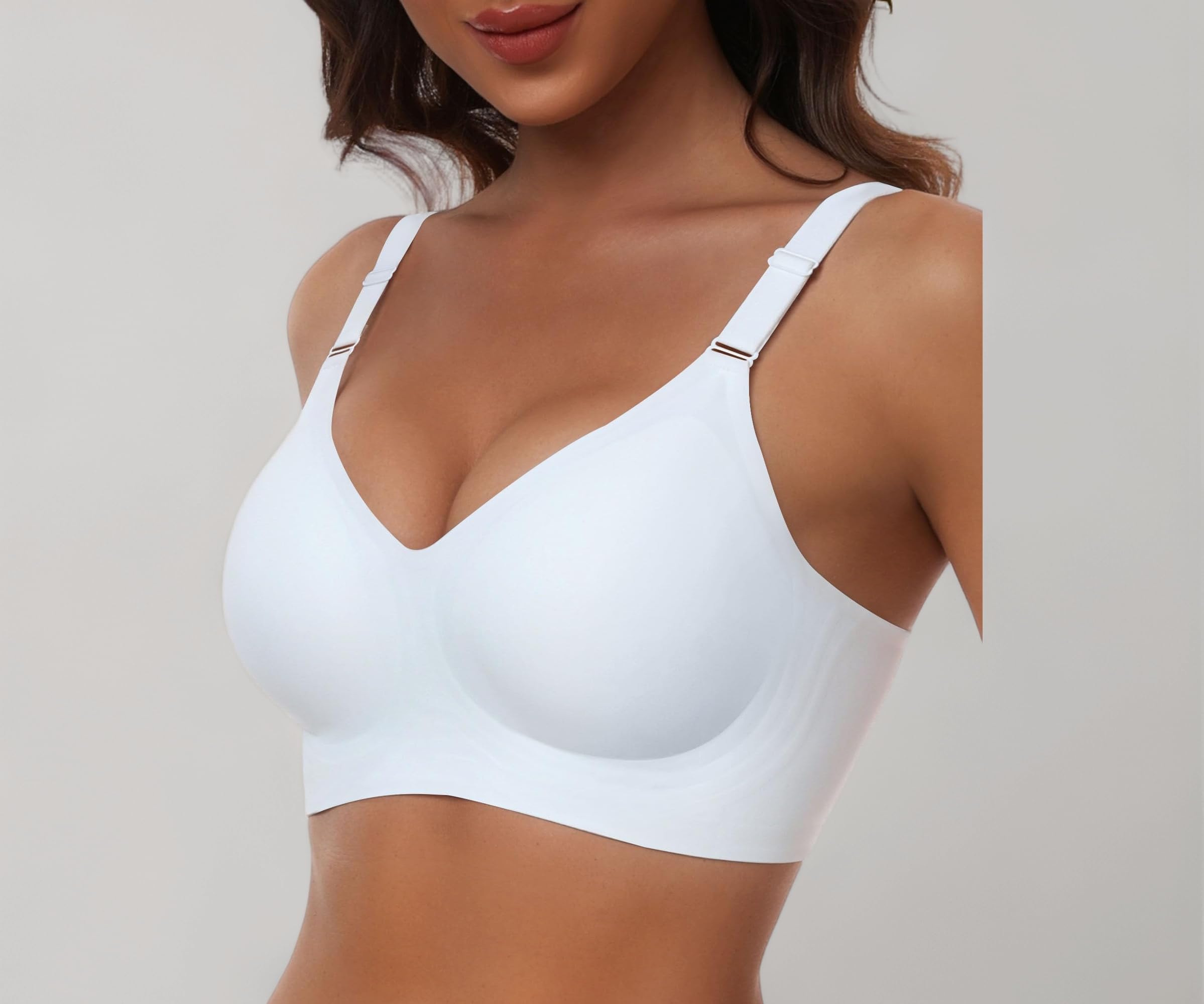HORISUN Comfortable Seamless Full Coverage Bra for Women Wireless Bras with Soft Support Regular and Plus Size