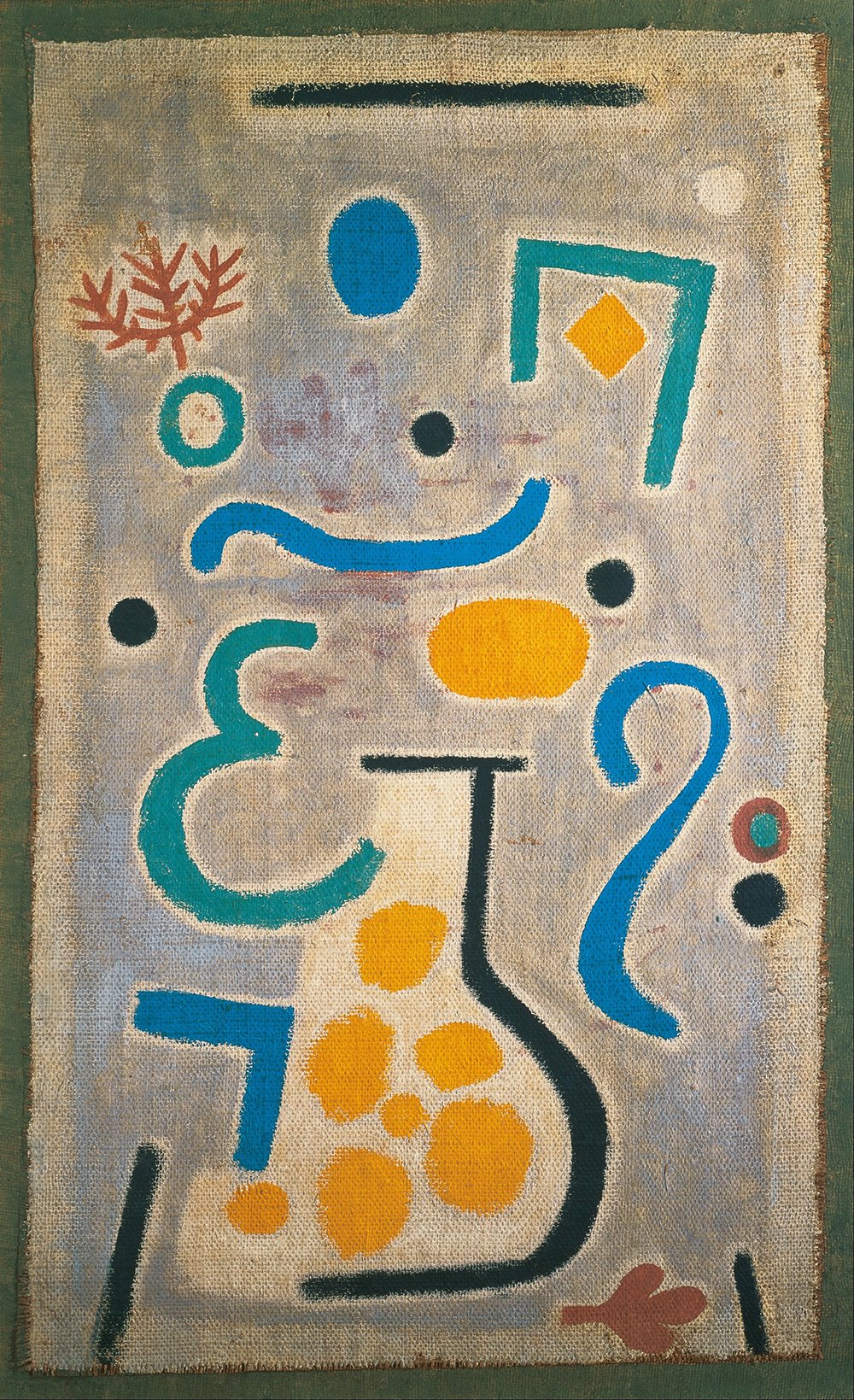 Lámina El Jarrón de Paul Klee en formato pequeño para decorar el salón