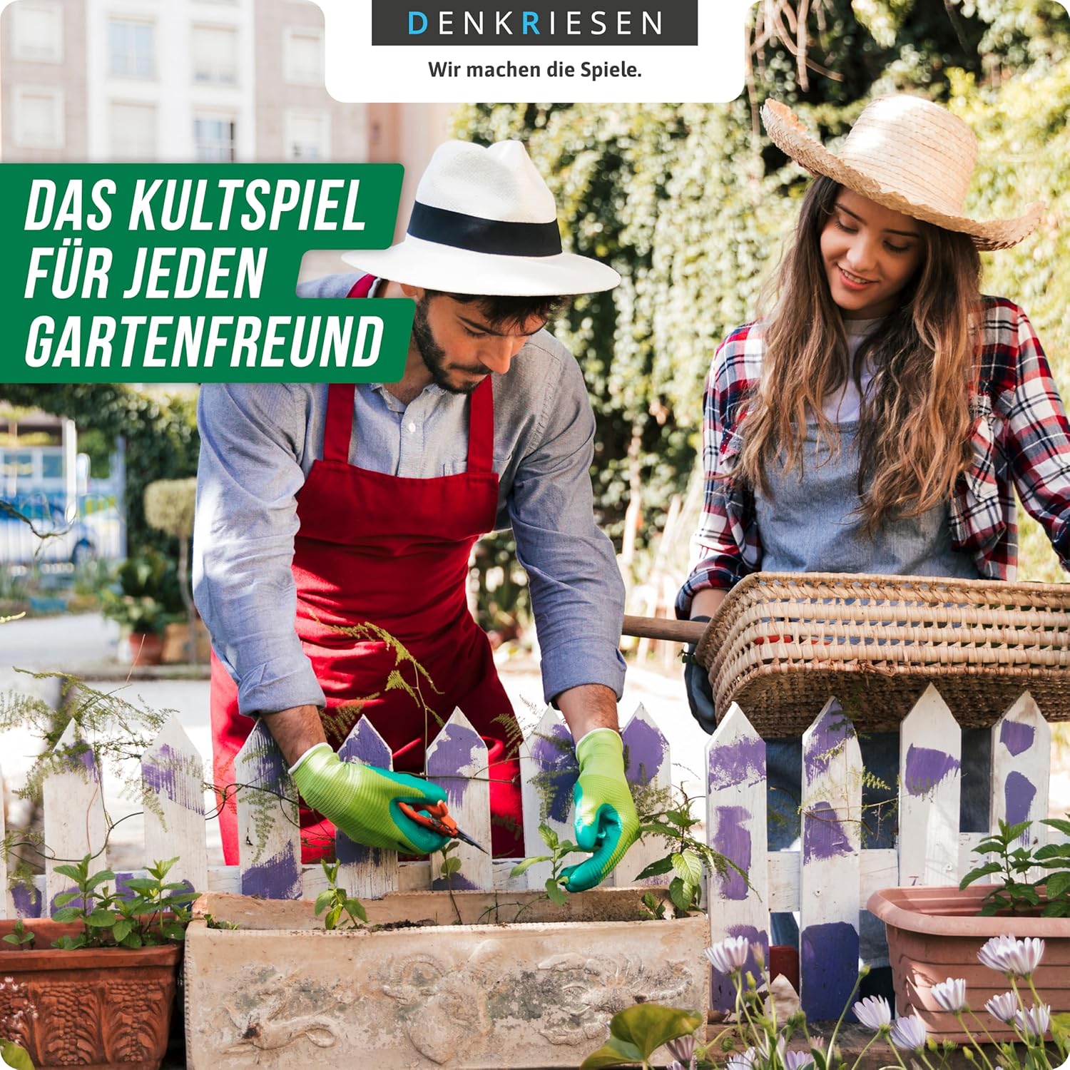 DENKRIESEN - Stadt Land VOLLPFOSTEN® - Garden Edition | DIN A4 Game Pad | from 9 Years | City Country River | Family Game | Perfect for Garden Parties | Board Game for the Whole Family