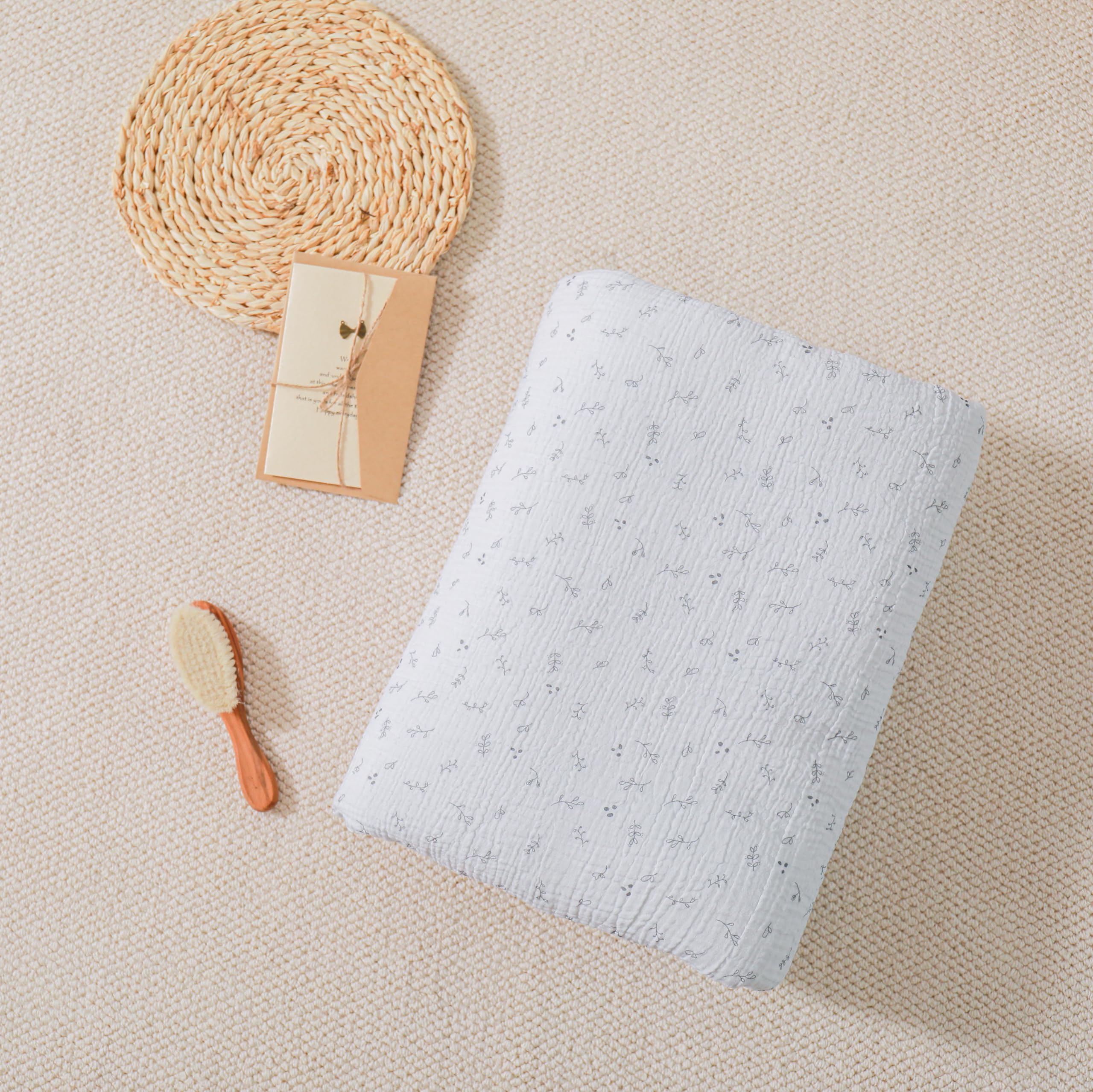 SUPERBE BEBE Baby and Child Blanket in Muslin and Soft Minky Oeko Tex - 75x100 cm - Polyester Filling - Comfort and Quality - Baby Swaddle, Comforter, Nap, Preschool - Newborn Gift for Girl or Boy - Image 2
