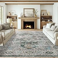 Vista 54 de Alfombras antideslizantes de 2.6 x 8 pies de befbee, alfombras resistentes a las manchas para pasillos, cocina y entrada, alfombras lavables