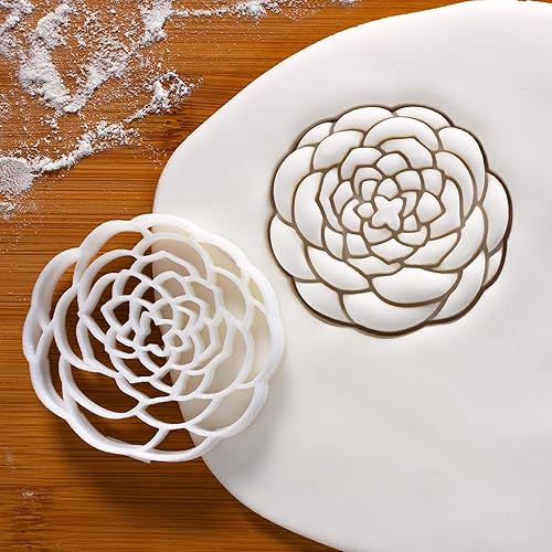 Miniatura 2 de Cortador de galletas Camellia Flower (complejo), 1 pieza - Bakerlogy