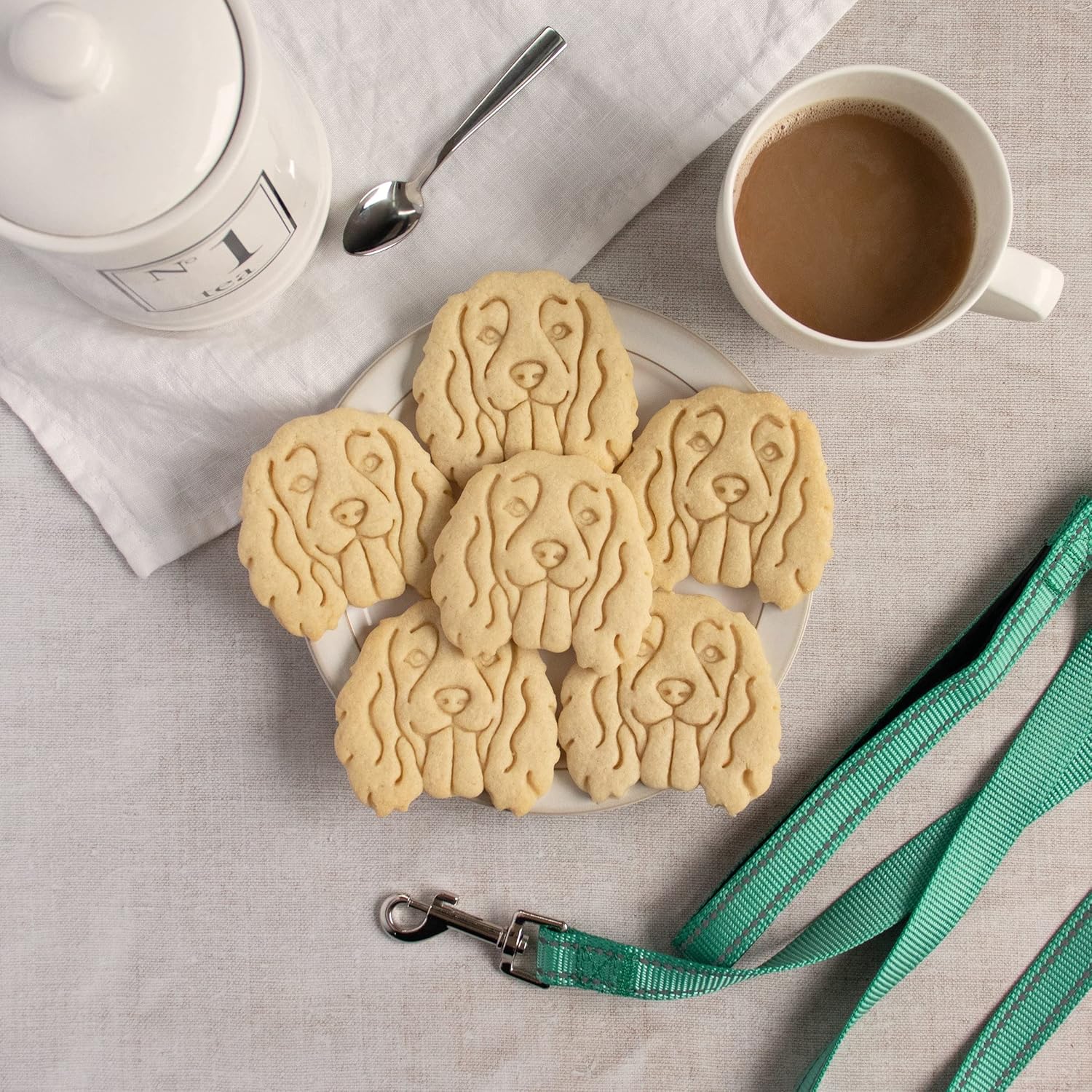 Set of 2 Working Cocker Spaniel cookie cutters (Designs: Face and Silhouette), 2 pieces - Bakerlogy