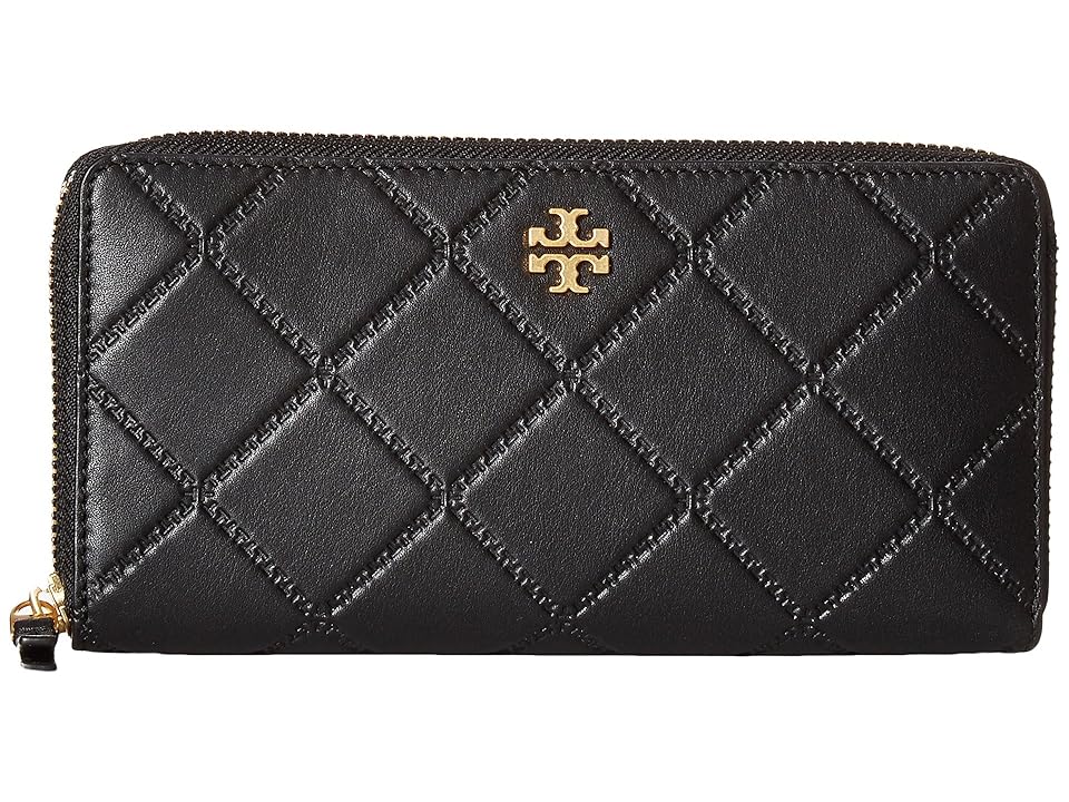 

Tory Burch Georgia Zip Continental Wallet (Black) Bill-fold Wallet