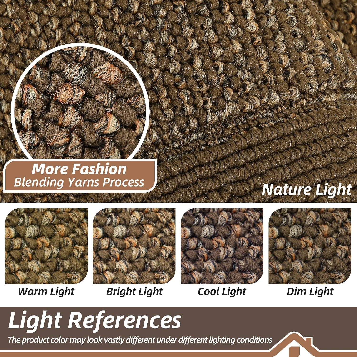  Indoor Door Mat 20" x 32", Dirt Trapper Door Mats, Brown thumbnail