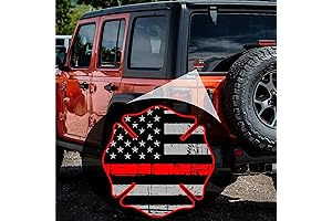 USA Firefighter Car Decals by Custom Decal 4" Inch