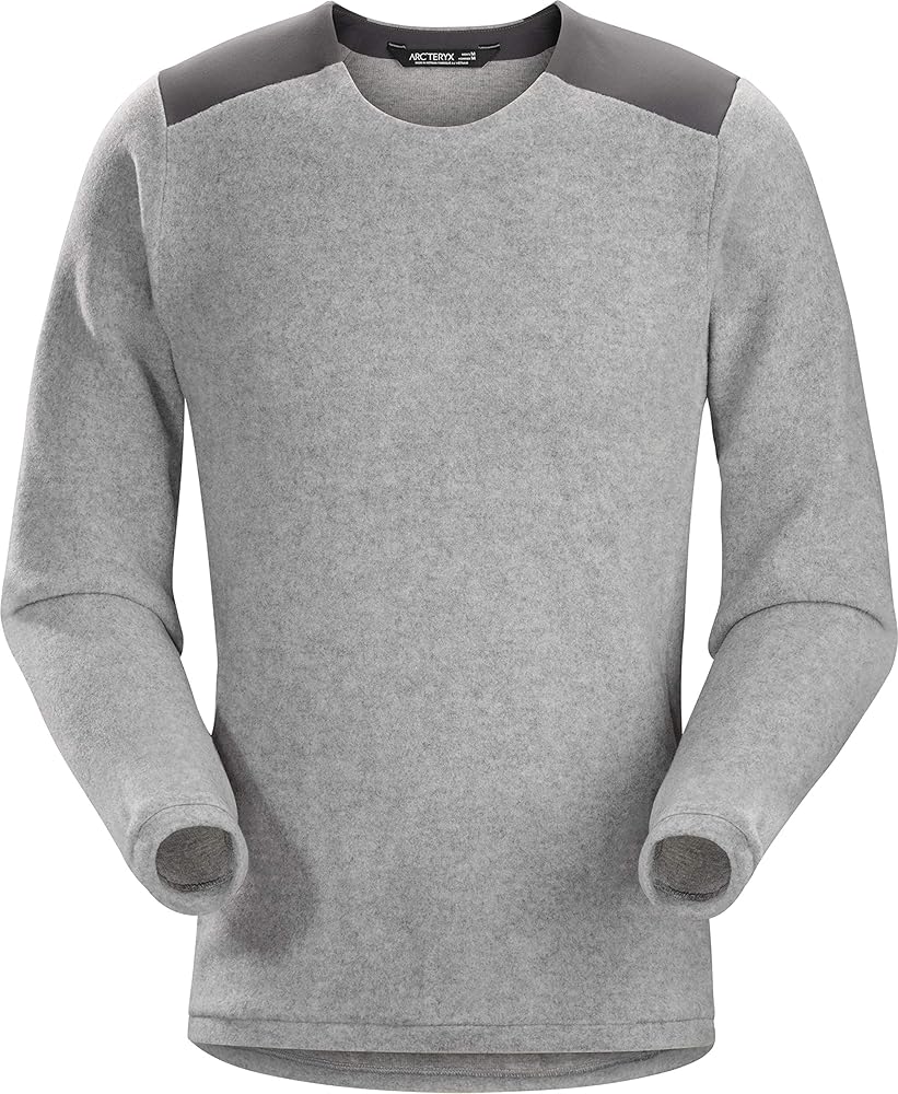Arc'teryx Donavan Crew Neck Sweater Men light grey heather Size S