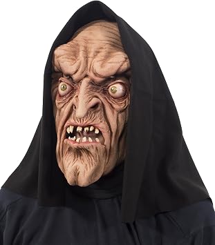 Zagone Studios Mens One Size Original Warlock Witch Monster Mask, Tan