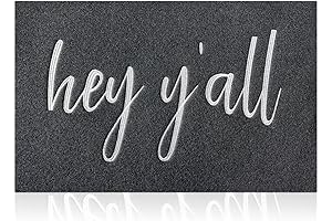 JJUUYOU Hey Ya'll Doormat: The Perfect Welcome Mat for Your Doorway