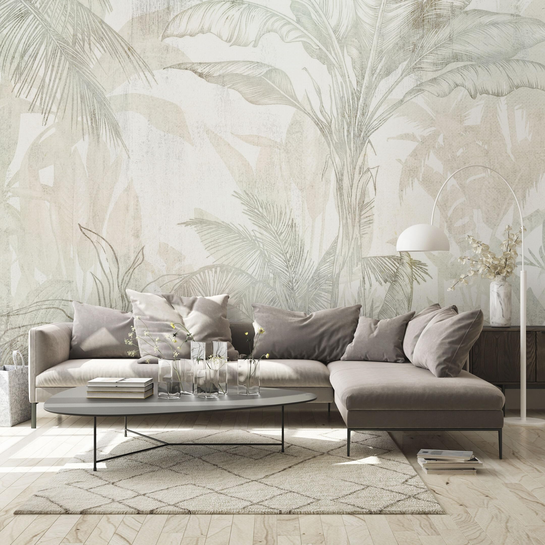 Premium Fototapete Vlies Wohnzimmer 450x315 cm - Natur | Moderne Vliestapeten für Flur, Küche und Büro