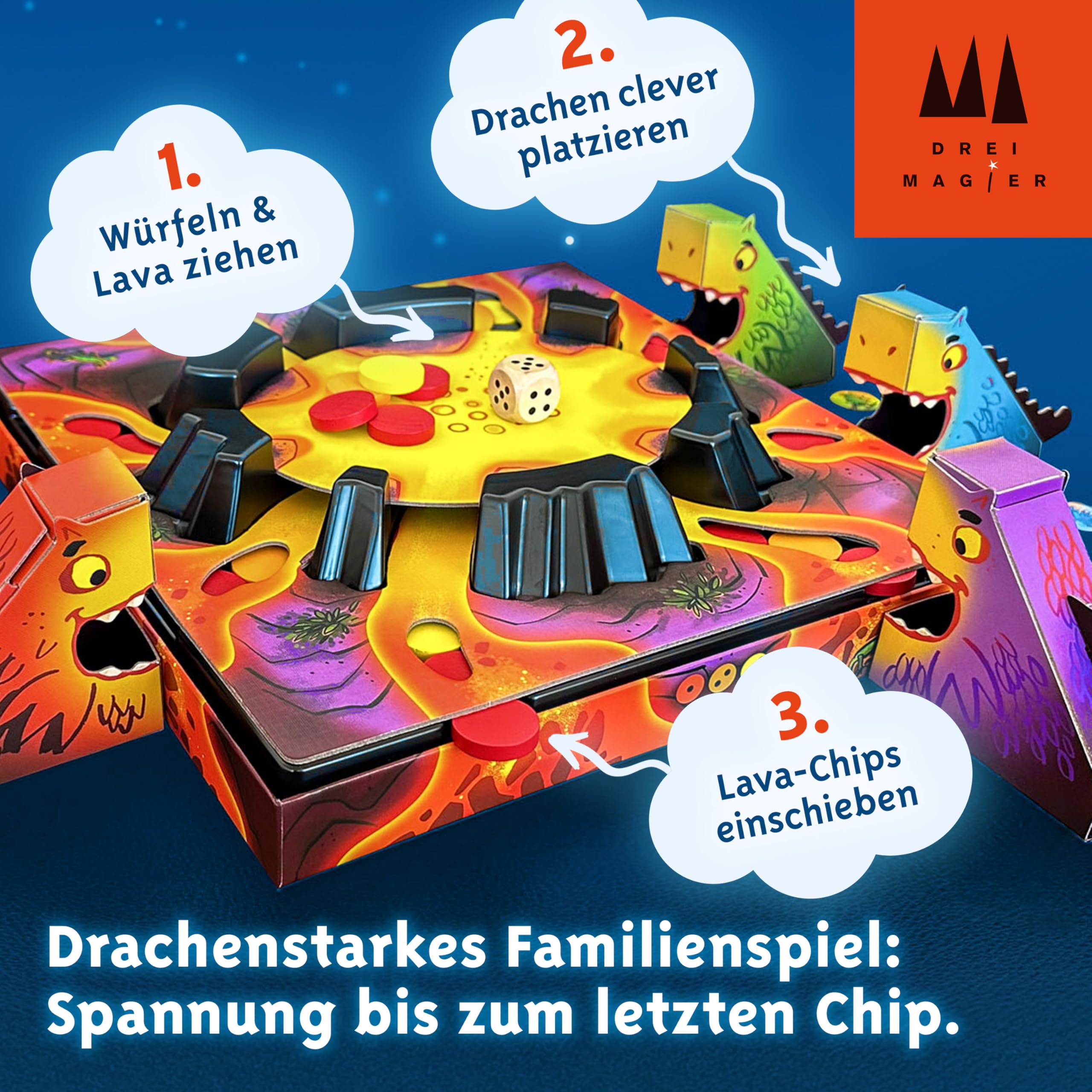Amazon.com: Schmidt Spiele 40895 Delicious Lava, Three Magicians