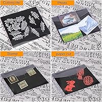 Vista 6 de Bolsa de almacenamiento de sellos y troqueles de 160 piezas y hojas magnéticas de goma, juego de almacenamiento de troqueles para almacenamiento