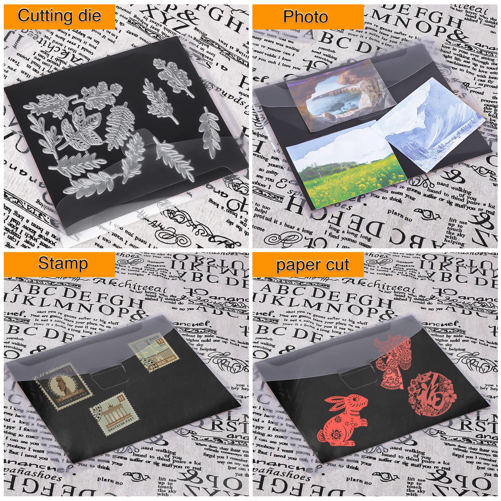Torba do przechowywania pieczątek i matryc oraz gumowe arkusze magnetyczne, zestaw do przechowywania matryc do wykrawania, scrapbookingu DIY, 160 szt.