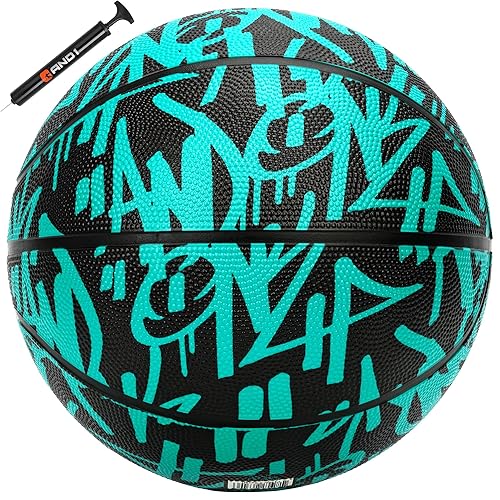 AND1 Fantom Graffiti Rubber Basketball - Streetball for Indoor and