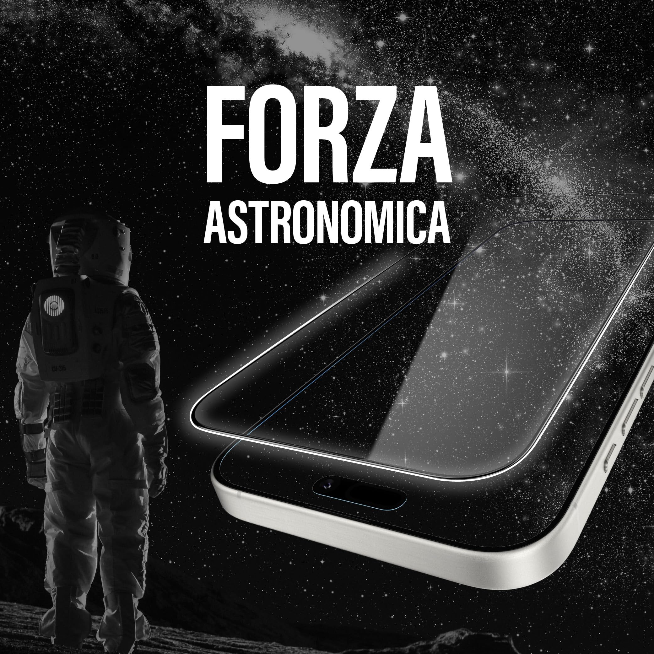 PanzerGlass Pellicola Protettiva Alu Frame per iPhone 16 Pro, con EasyAligner, Vetro temperato, Alta resistenza ai graffi e alle cadute, Rifinitura elegante in alluminio