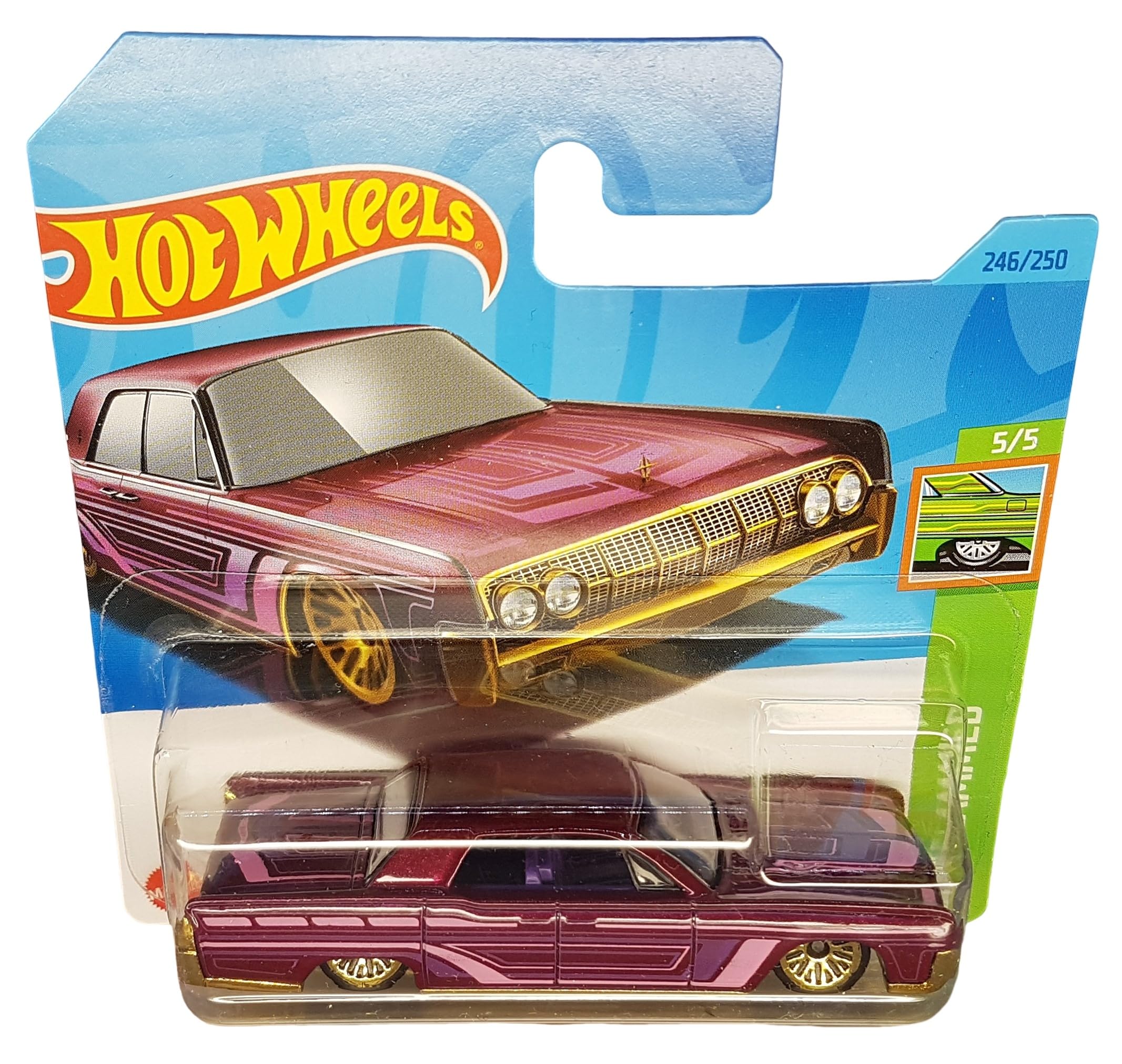 Hot Wheels - ´64 Lincoln Continental - HW Slammed 5/5 - HKJ09 - Short Card - Ford - Mattel 2023-1:64 - Image 2