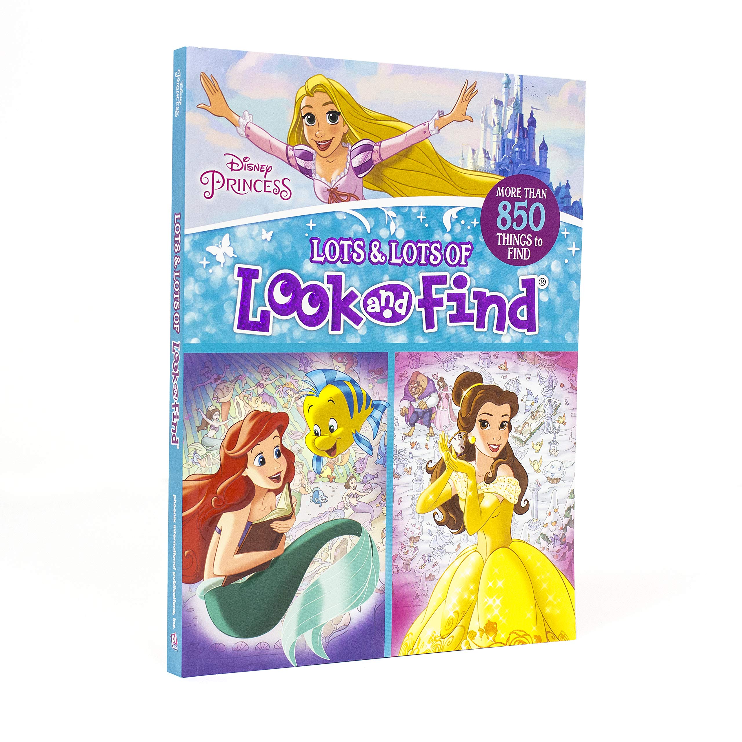 Disney Princess Cinderella, Ariel, Belle, and More! - Lots and Lots of Look And Find Activity Book - PI Kids - Image 5