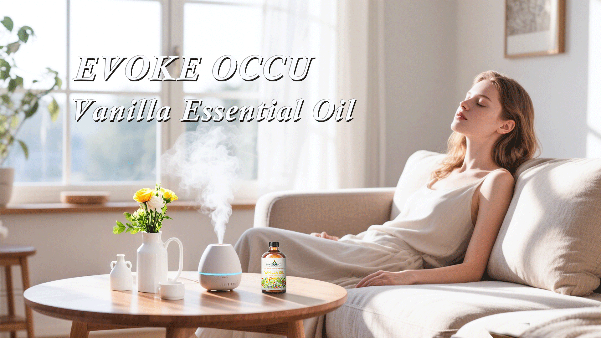 Amazon.com: EVOKE OCCU Vanilla Essential Oil for Relaxation in The